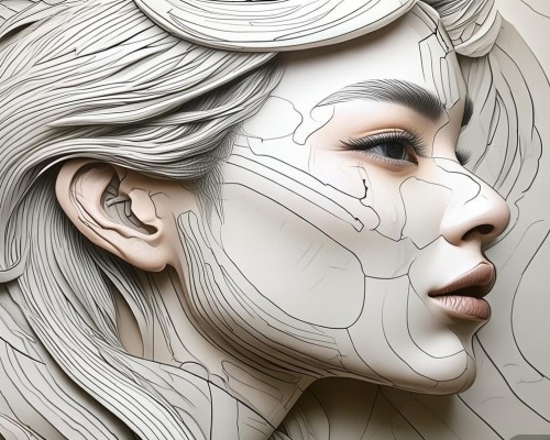 线雕，重塑美丽轮廓，打造立体五官的艺术手法